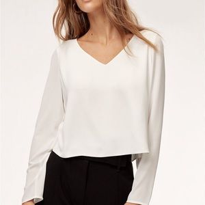Aritzia Babaton Long Sleeve Murphy Blouse